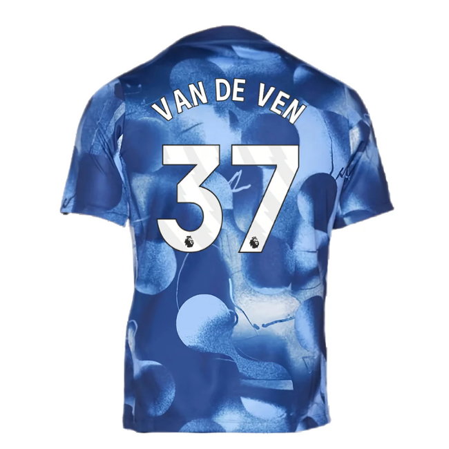 2024-2025 Tottenham Pre-Match Shirt (Binary Blue) (Van De Ven 37)-SoccerKits Hub | Buy Soccer Jerseys Online